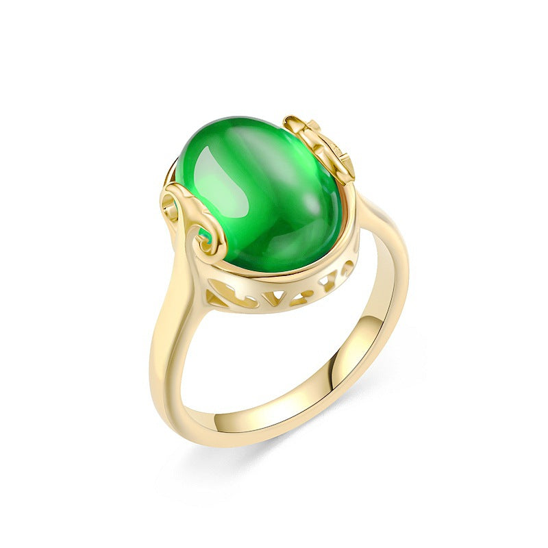 Wholesale Titanium Steel Ruby Ring